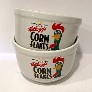 Vintage 1999 Kellogg’s Corn Flakes Bowls (Set of 2)